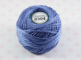 Пряжа Ирис 100% хлопок 10г 82м №0304 св-синий