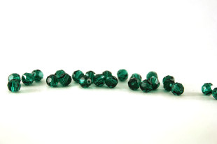 Бусины Чехия "PRECIOSA" бусины 451-19-602 6 мм 12 шт темно-зеленый/emerald