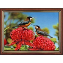 "Хризантемы - 1" Рисунок на ткани