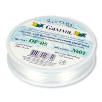" Zlatka" / " Gamma" Леска для бисеропл. DF- 05 d 0. 5 мм 100 м №01 белый