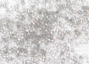 Бисер Япония MIYUKI Delica цилиндрический 11/0 5г DB-0107 серый ирис прозрачный