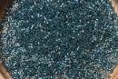 Бисер Япония MIYUKI Delica цилиндрический 11/0 5г DB-0921 игристый blue topaz с цветной линией
